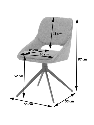 MCW 2er-Set Esszimmerstuhl N73, Beige