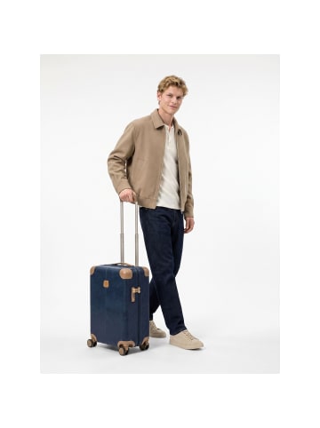 BRIC`s Life 4 Rollen Kabinentrolley S 55 cm mit Dehnfalte in blue