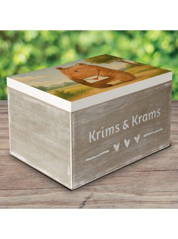 Mr. & Mrs. Panda Geschenkbox Bär Vermissen Design ohne Spruch in Weiß