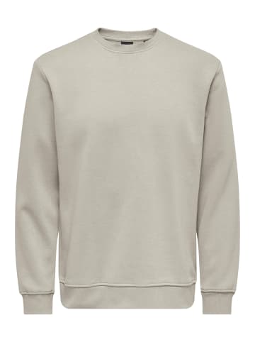 ONLY & SONS Sweatshirt Connor in Silver lining