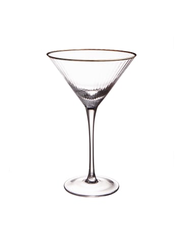 Butlers Martini Glas 300ml GOLDEN TWENTIES in Transparent-Gold