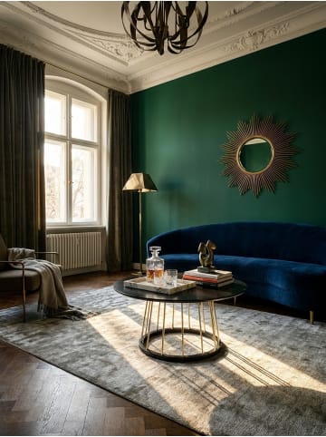 KADIMA DESIGN Couchtisch Rund 80x80x42 cm Gold Sofatisch Metall Modern,