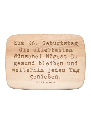 Mr. & Mrs. Panda Holzbrett Spruch 96. Geburtstag mit Spruch in Transparent