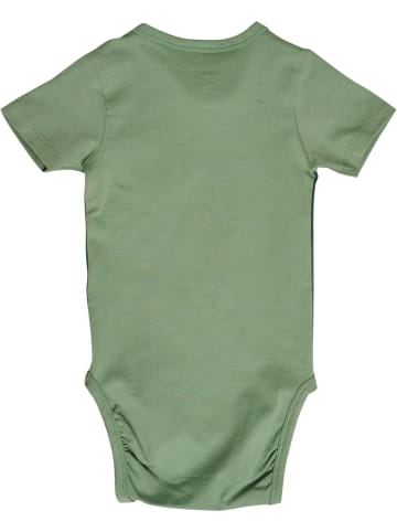 Hummel Druckknopf Strampler Hmlstriped Kinder in HEDGE GREEN