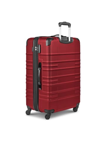 Wenger Amplar Evo 4 Rollen Trolley L 75 cm mit Dehnfalte ruby