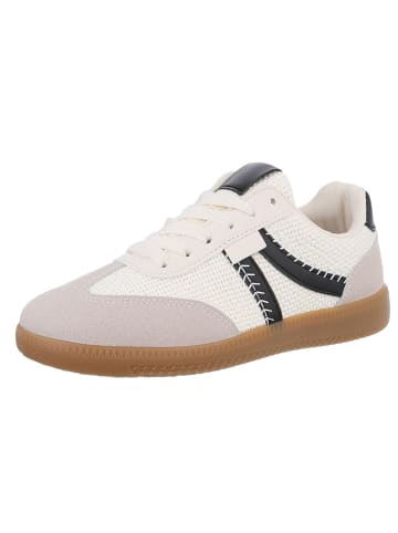 Ital-Design Freizeitschuh in Creme und Schwarz