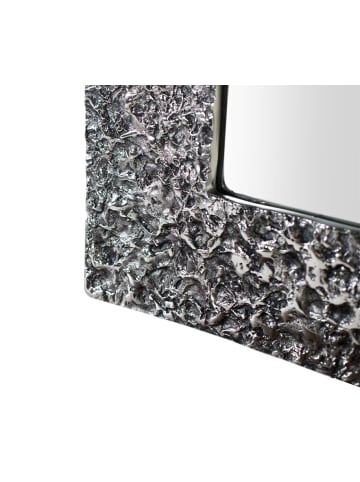 Giner y Colomer Spiegel mit Aluminiumrahmen und spritzerförmigem Relief in Gray