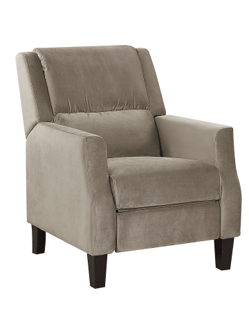 Beliani Fernsehsessel EGERSUND in Beige/Braun - (W) 75 x (H) 97 x (L) 92 cm