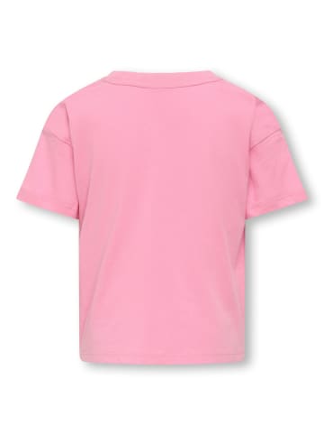 KIDS ONLY T-Shirt KOGMAIKEN LIFE CROPHEART TOP in cloud dancer