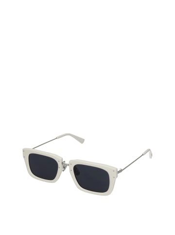 Weiß Acetat Sonnenbrille