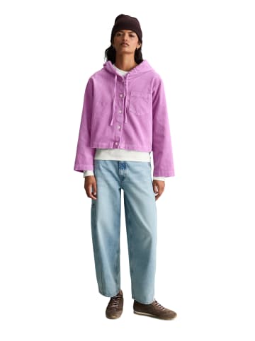 Marc O'Polo DENIM Kapuzen-Cordbluse relaxed in Smoky Grape