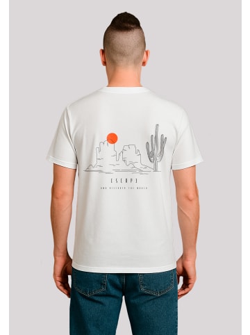 F4NT4STIC T-Shirt Escape Discover the World Savannah in weiß