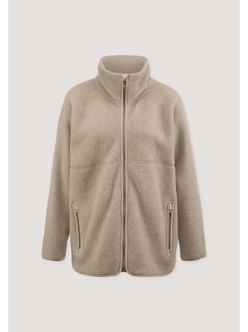 Hessnatur Hessnatur Wollfleece Jacke Oversized aus reiner Bio-Merinowolle in sand