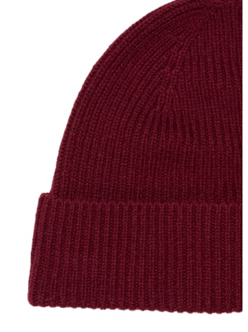Marc O'Polo DENIM Strickmütze in Deep Burgundy