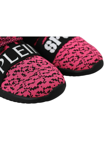 Plein Sport Schwarz Pink Blush Polyester Runner Joice Sneaker Schuhe