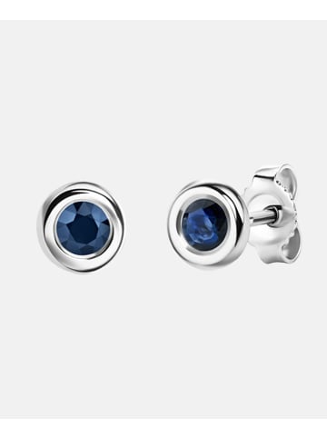 Diamant L'éternel Ohrringe aus 375 Weißgold mit Saphir