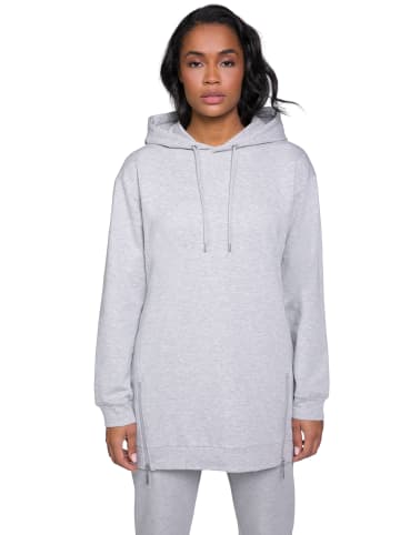 Gina Laura Hoodie-Shirt in grau melange