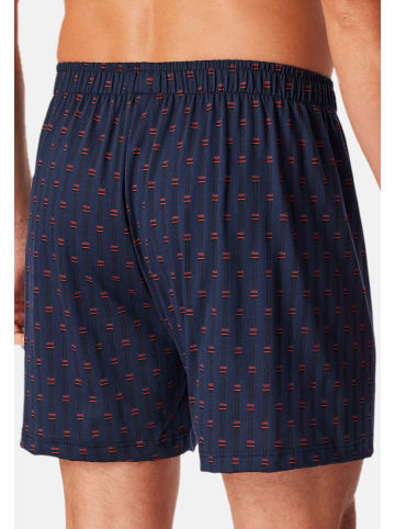 Schiesser Boxershorts Single Jersey in Dunkelblau