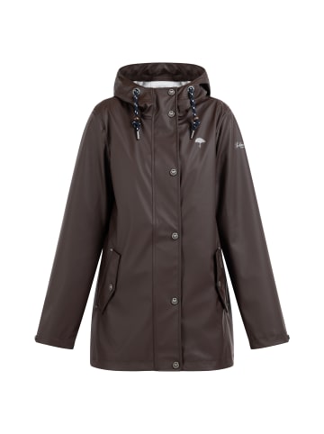 Schmuddelwedda Damen Regenjacke in Dunkelbraun-271