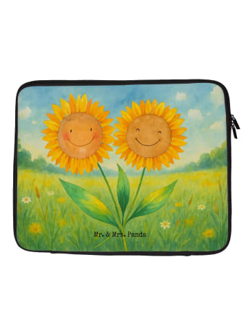 Mr. & Mrs. Panda Hülle Laptop Blume Sonnenblume Design ohne Spruch in Weiß