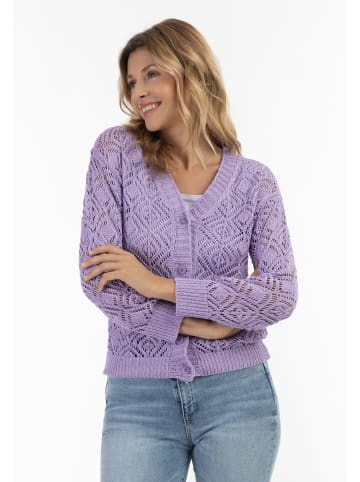 Usha Strick Cardigan in Flieder