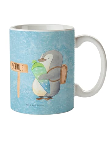 Mr. & Mrs. Panda Kindertasse Pinguin Schultüte ohne Spruch in Eisblau