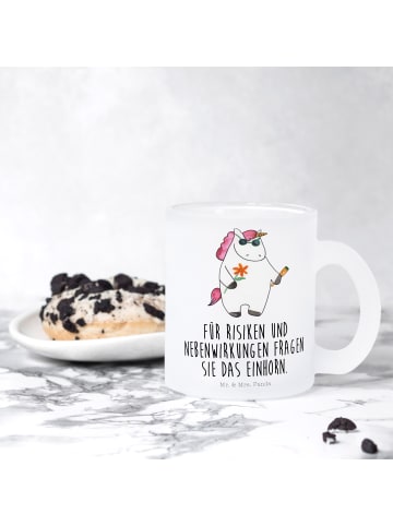 Mr. & Mrs. Panda Teetasse Einhorn Woodstock mit Spruch in Transparent