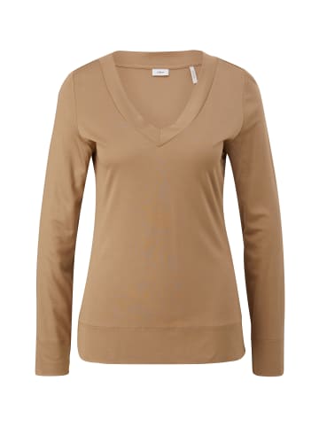 s.Oliver T-Shirt in 8443_sandstein