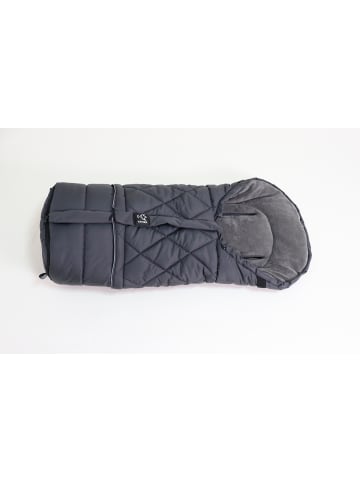 Kaiser Naturfellprodukte Kinderwagen-Fußsack Moony 2in1, Sherpa Fleece anthracite