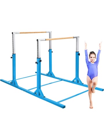 COSTWAY Gymnastik Turnreck bis 100kg belastbar in Blau