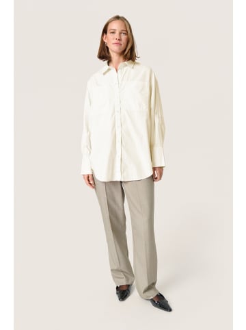 Soaked in Luxury Langarm - Hemd SLCalico in Broken White