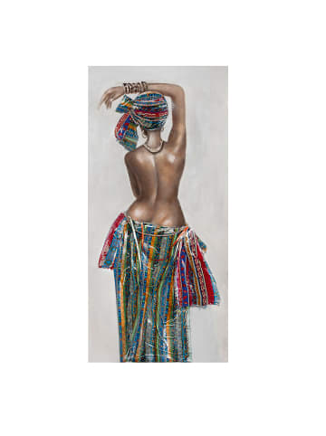GILDE Bild "Afrikanische Schönheit" in Bunt - H. 70 cm - B. 149 cm