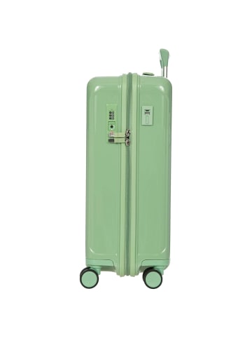 BRIC`s Positano - 4-Rollen Kabinentrolley 55 cm USB (emerald green) in salbei