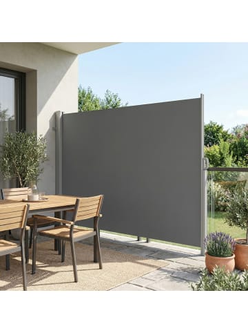 SONGMICS Seitenmarkise Sheld in Grau - (B)400 x (H)200 cm