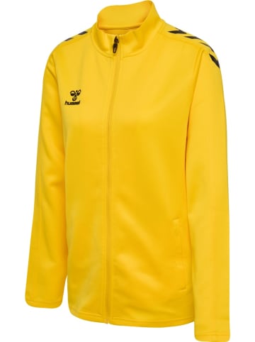 Hummel Trainingsjacke "Hmlcore Xk Poly Zip Sweat Woman" in Gelb