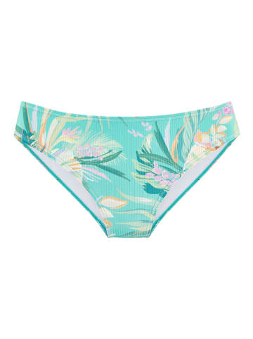 Venice Beach Bikini-Hose in türkis bedruckt