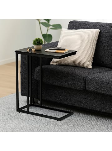 relaxdays Beistelltisch in Schwarz - (B)60 x (H)79 x (T)30 cm