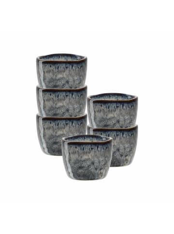 LEONARDO 6er Set Eierbecher Matera in ø 5,2 cm in Anthrazit