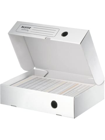 Leitz Archivbox Infinity horizontal 80mm weiß
