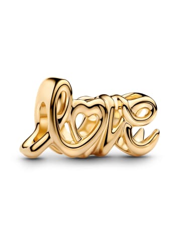 Pandora Charm Handgeschriebene Liebe Goldfarben