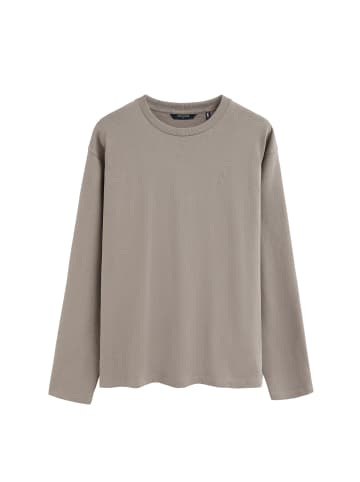 Polo Club T-Shirt MAN RIGBY GO TSHIRT NOX LONG SLEEVE RELAXED FIT in Taupe