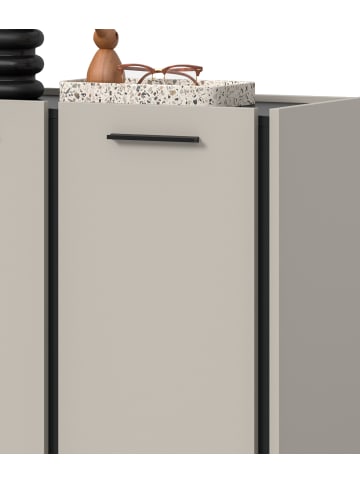 Inn.Furn Garderobe Set 4-teilig in kaschmir 185 cm, Flurmöbel mit Soft-Close