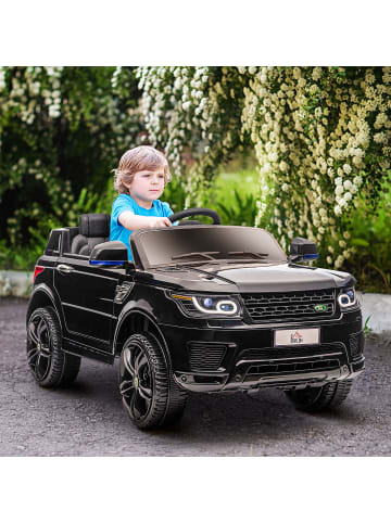 HOMCOM 12V Kinderauto 5 km/h 3-5 Jahre Kinder Schwarz
