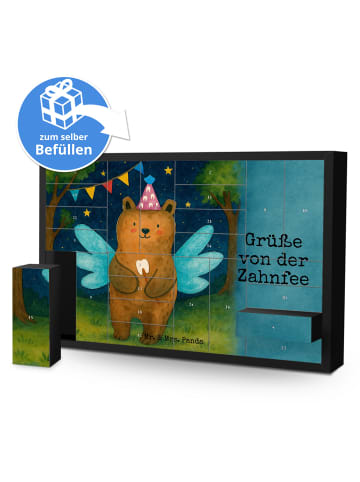 Mr. & Mrs. Panda Adventskalender Bär Zahnfee Design mit Spruch in Weiß