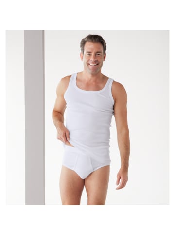 Erwin Müller Baumwolle, Feinripp Slip 4er-Pack in weiss