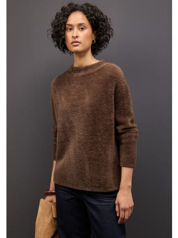 Street One Federgarn Pullover in Braun