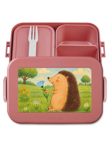Mr. & Mrs. Panda MEPAL Bentobox Igel Blumen Design ohne Spruch in Rot Pastell
