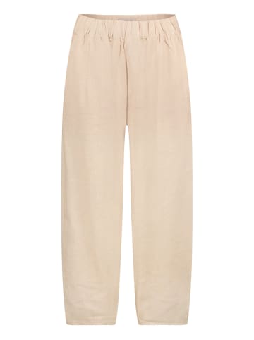 CARTOON Leinenhose mit Gummizug in beige