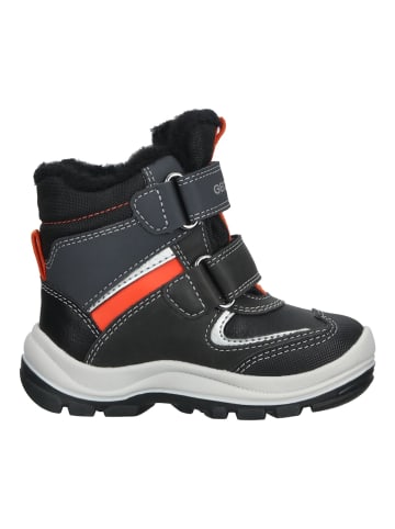 Geox Stiefelette in Schwarz/Orange