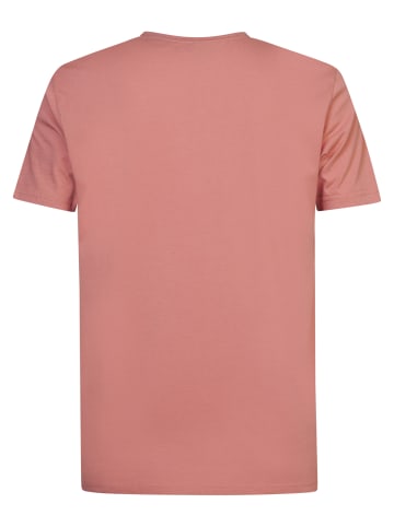 Petrol Industries T-Shirt mit Logo Seashine in Rot